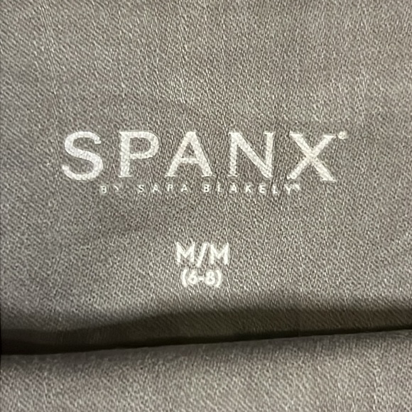 Spanx Grey Stretch Jegging Skinny Grey side zipper sz M - Picture 9 of 10